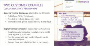 Komprise AWS customer success