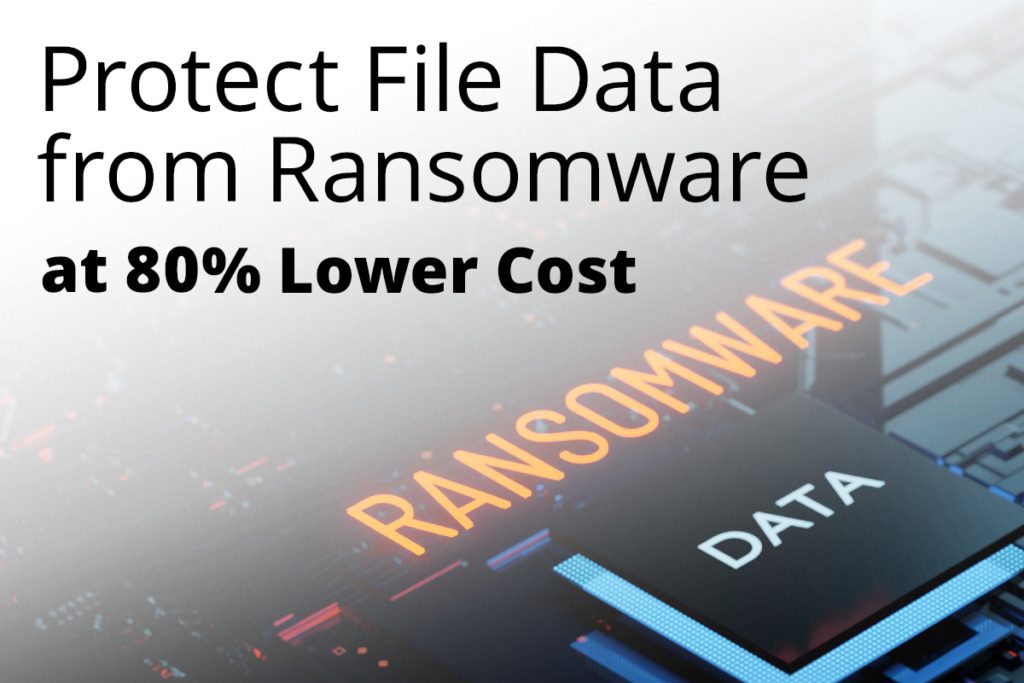 How to Protect File Data from Ransomware at 80% Lower Cost