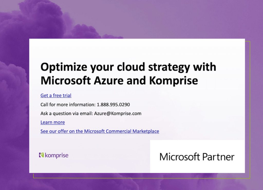 Migrate Data to Microsoft Azure with Komprise