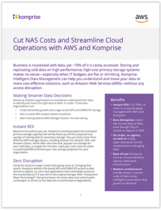 Cut AWS NAS Costs | Komprise