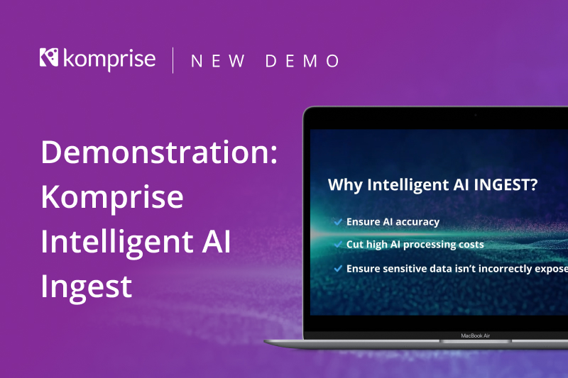 Demonstration: Komprise Intelligent AI Ingest