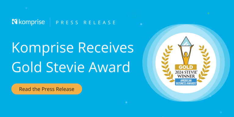 Komprise Receives Prestigious Stevie Gold Award for Data Platforms