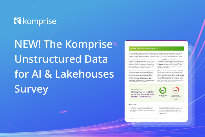 The Komprise Unstructured Data for AI & Lakehouses Survey