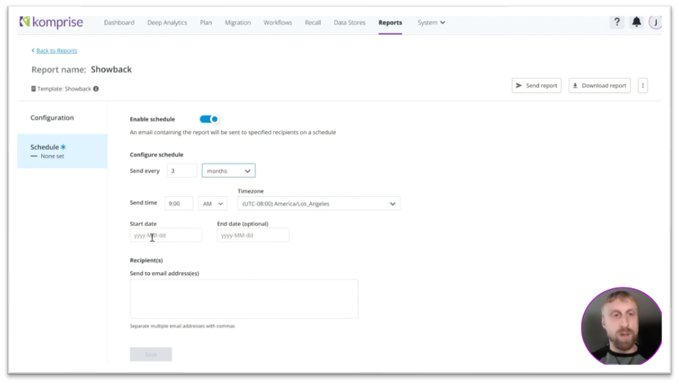 Demonstration: Custom Report Scheduling