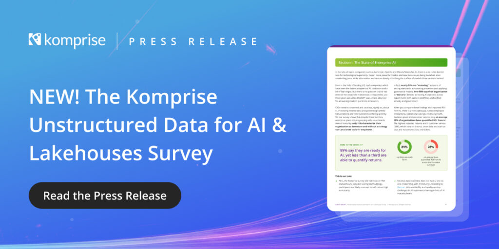 The Komprise Unstructured Data for AI & Lakehouses Survey