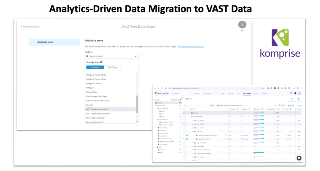 Komprise Elastic Data Migration for VAST Data