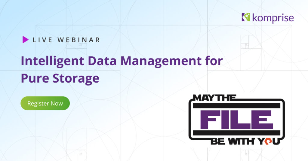 Webinar: Intelligent Data Management for Pure Storage